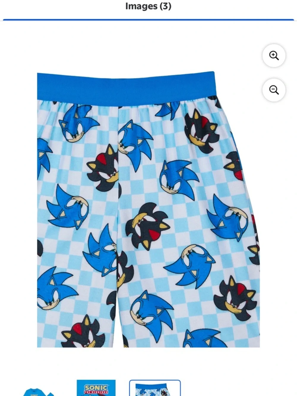 Sonic the Hedgehog kids pajamas